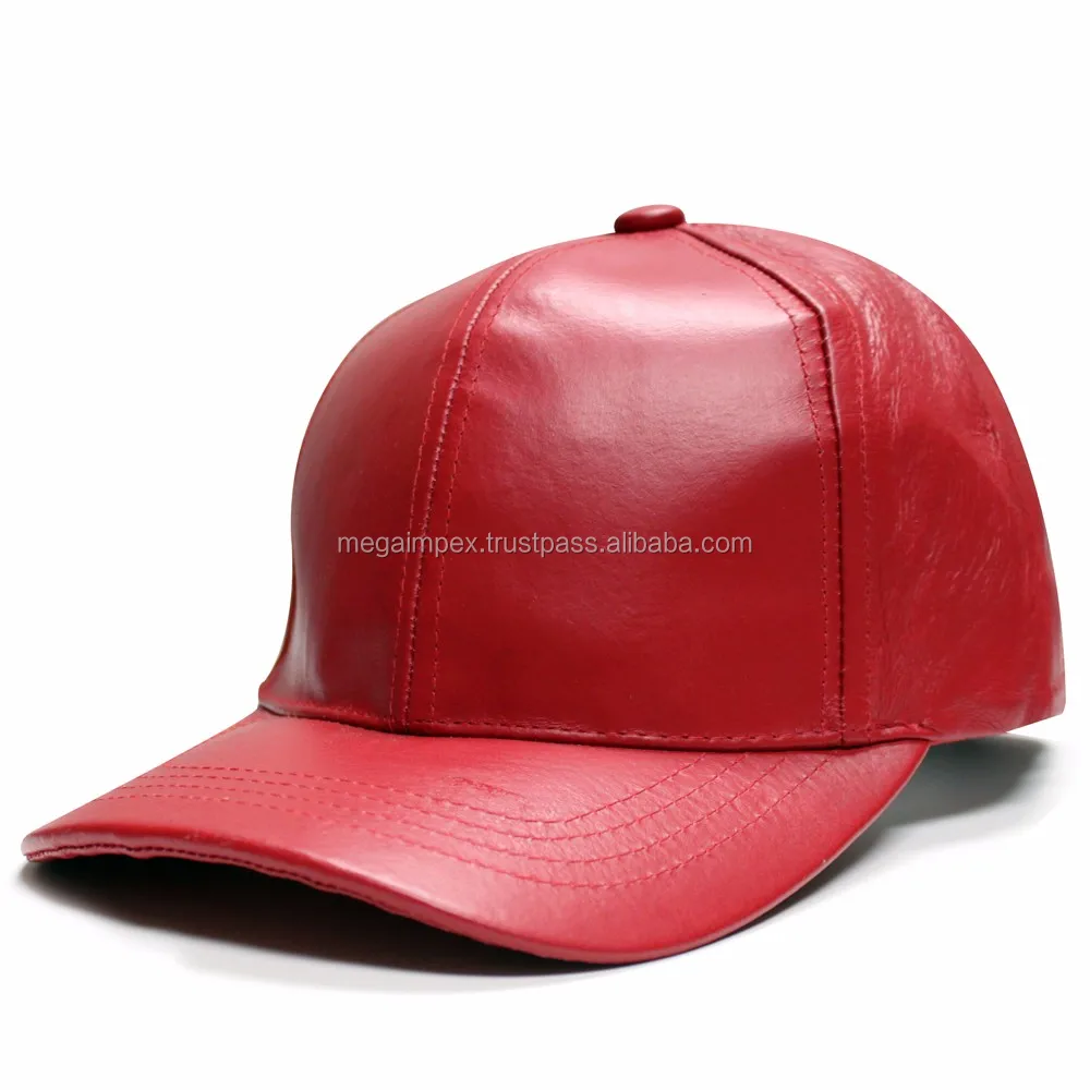 Custom Logo 5 Panel Pure Leather Hat Hot Selling Working Outerwear ...