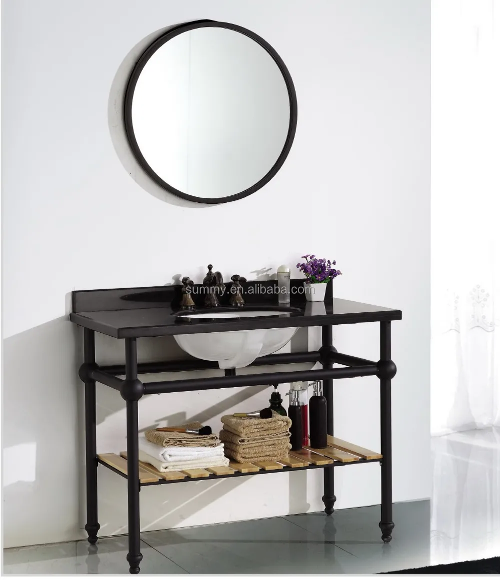 60" European Cheap Antique Unfinished Wood Lowes Bathroom Vanity