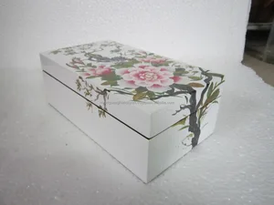 Handicrafts hand-painted / seashell/eggshell mosaic box