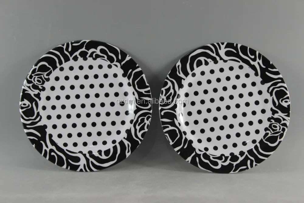 Japanese Style Melamine Round Dish 8 Inch