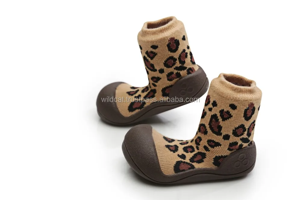 brown infant socks