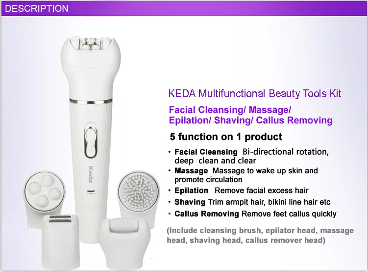 Electric Hair Removal Machine Epilator 5 In 1 Buy Electric Hair