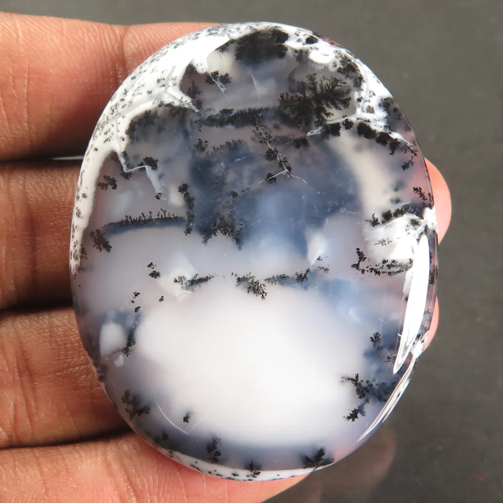 100 Natural Dendritic Agate Slices Stone Cabochon