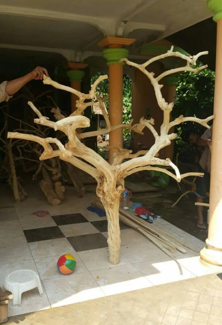 Java Wood Tree Play Stand,Javawood Bird Perch,Multi 