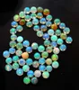 AAA Quality Natural White Ethiopian Opal 7mm Round Smooth With Multi Fire Loose Gemstone