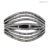925 Sterling Silver Jewelry Fashion Pave Diamond Cage Bangle