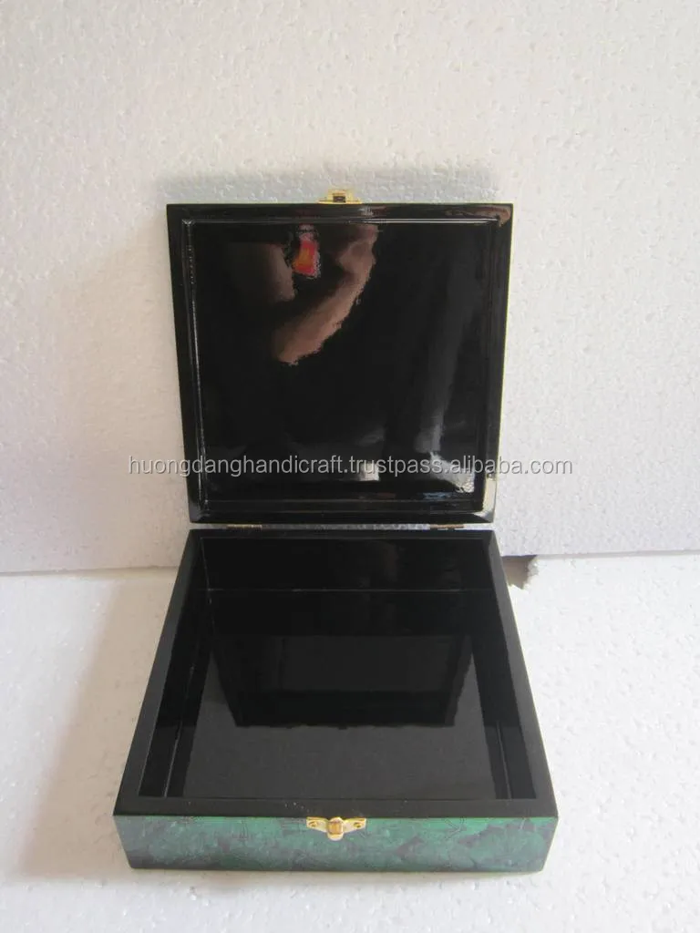 selling high quality lacquer box/ jewelry box/wooden box with 100% handicraft and natural materials