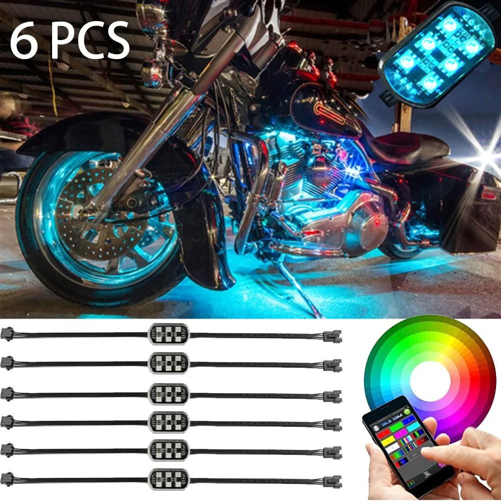 APP Control ler Super Bright RGB LED Pod Light ALL Motorcycle SUV Pod Rock LED Lightings