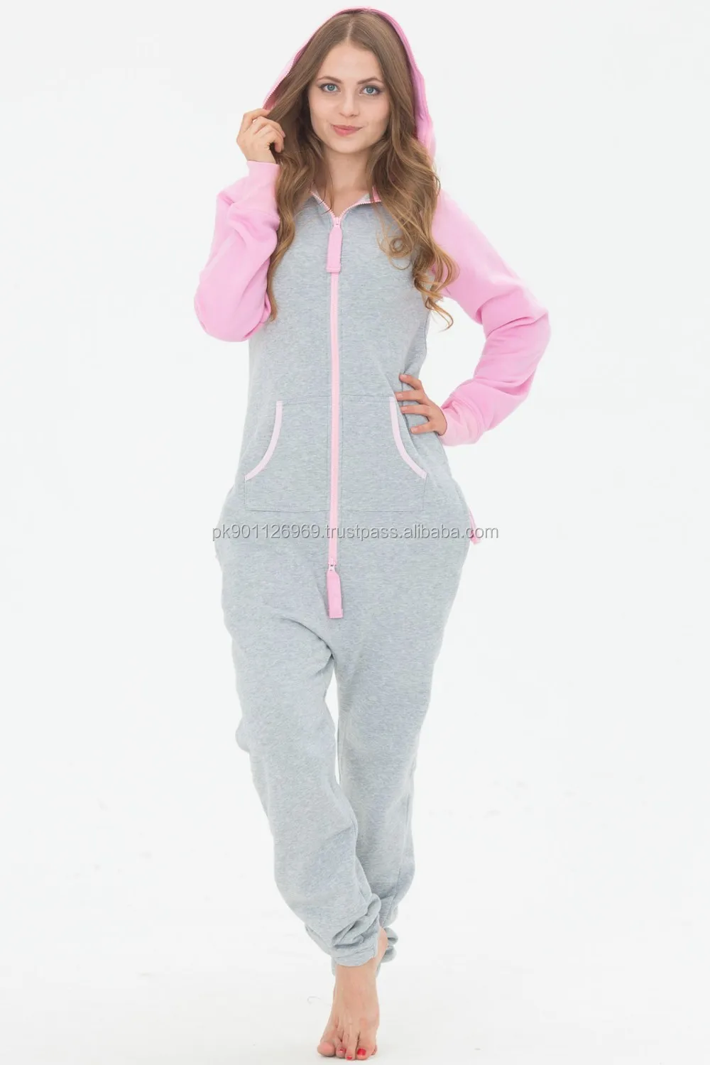 Cotton Fleece Footless Jumpsuit Pajamas Women Buy Onesies Women