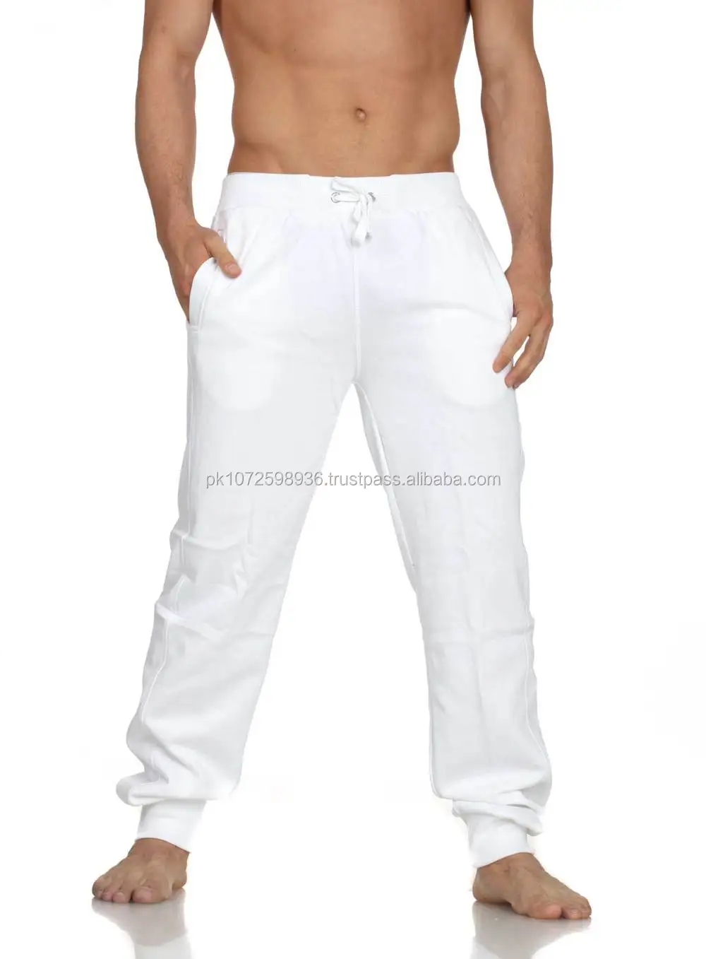 white sweatpants mens