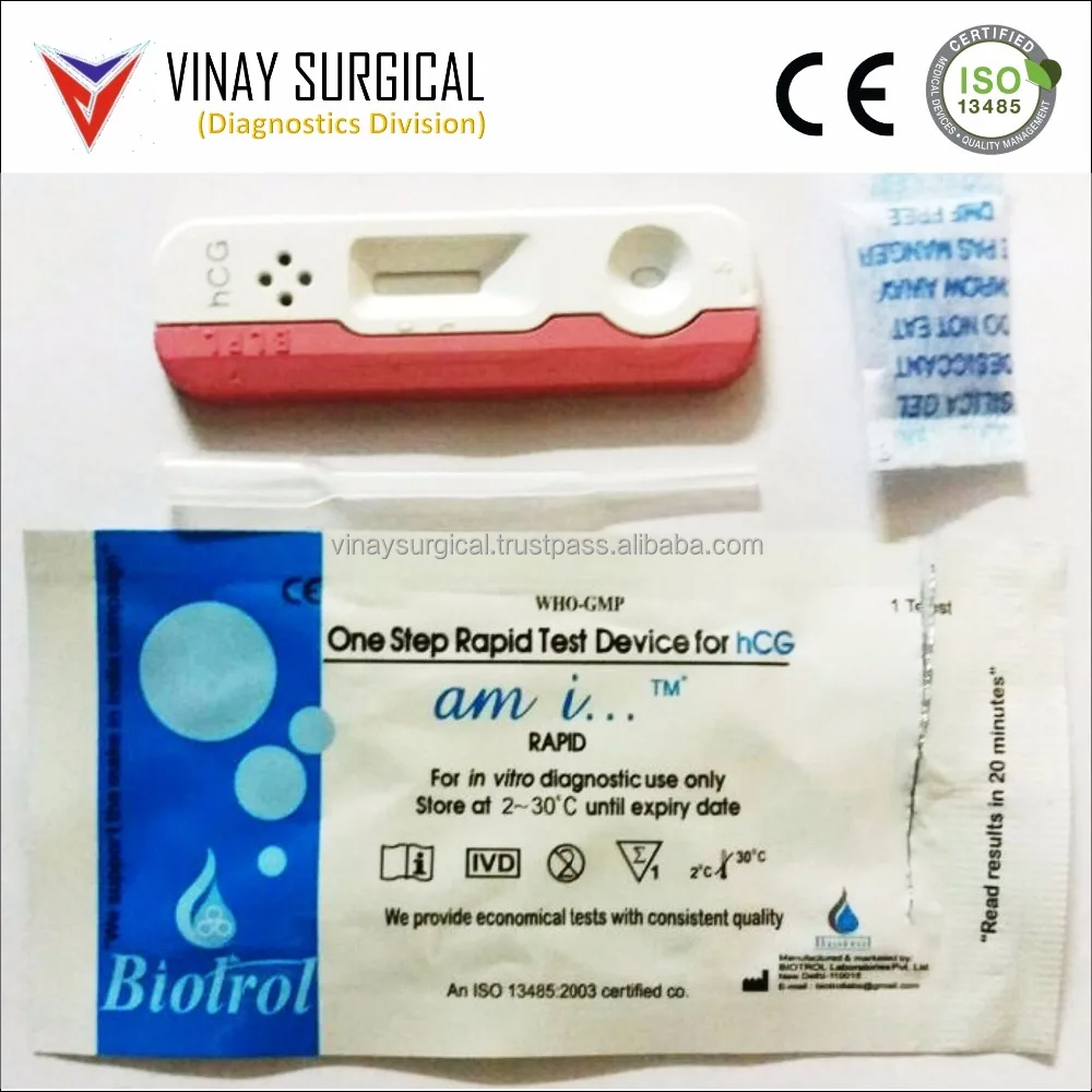 
Pregnancy (HCG) Rapid Test (Serum/Urine Cassette Card) 