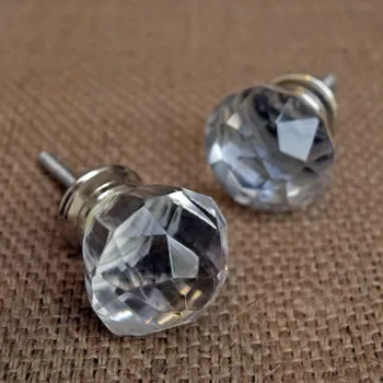 Diamond Round Crystal Handles Wholesale Crystal Glass Door Knob