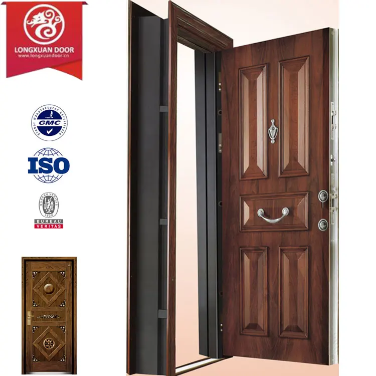 Factory Custom Panel Design Armored Door,Steel Turkey Doors External
