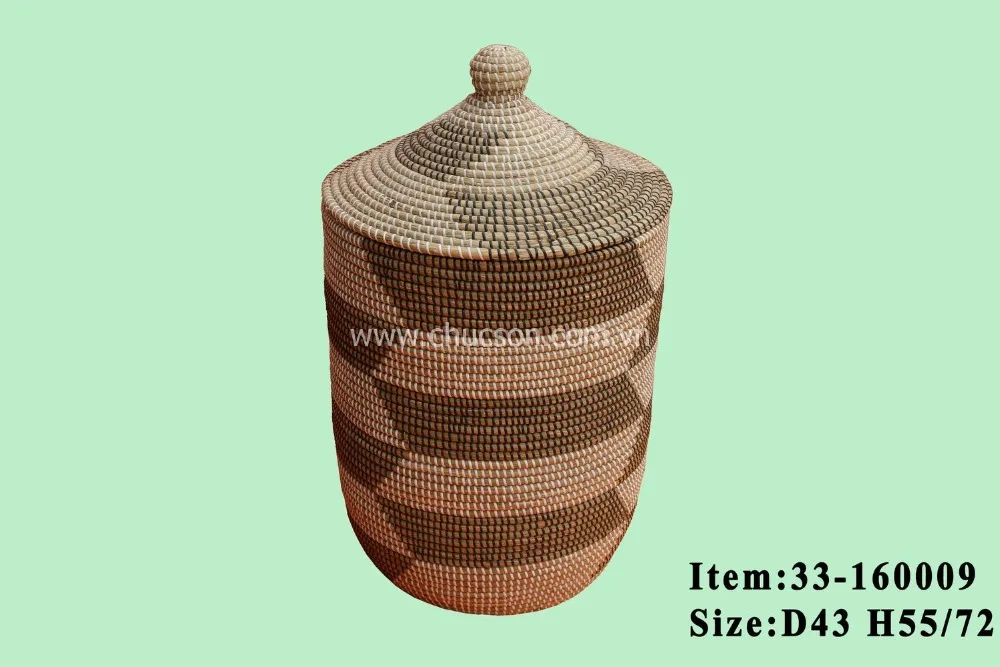 Large Woven Seagrass Laundry Basket With Lid Eco Friendly 33 160009 Can Add More Size Buy Woven Seagrass Laundry Basket Folding Laundry Basket Seagrass Laundry Basket Product On Alibaba Com