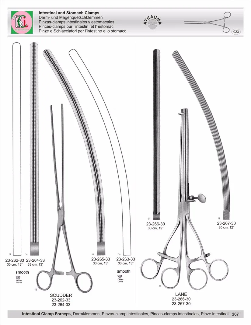 Kleinschmidt Spur Crusher And Appendectomy Clamp & Baby Benson Pylorus