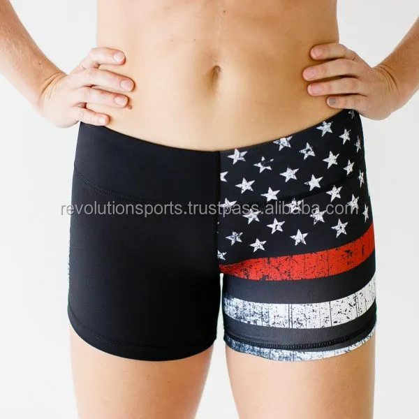 Customized Womens Booty Shorts Professional Style Gym Booty Shorts