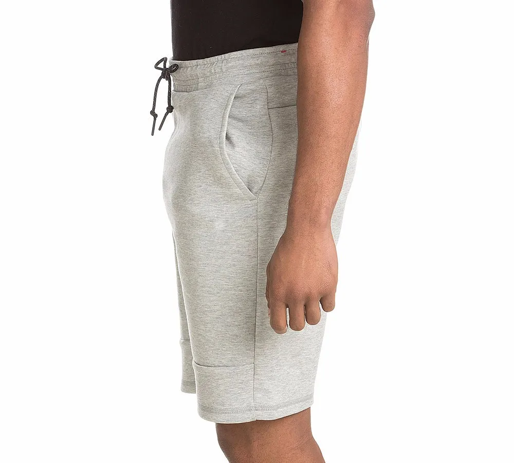 rolled sweat shorts