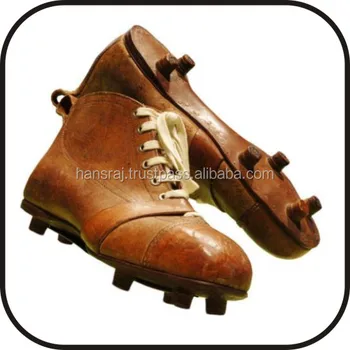 Retro Soccer Shoes Made By Real Leather 
