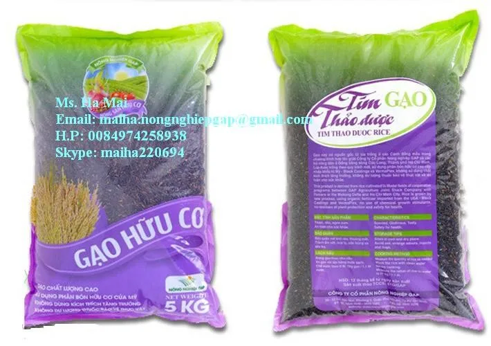 Organic Black Rice Vietnam