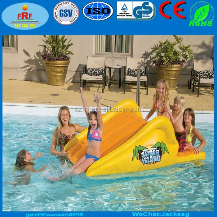 inflatable pool and slide