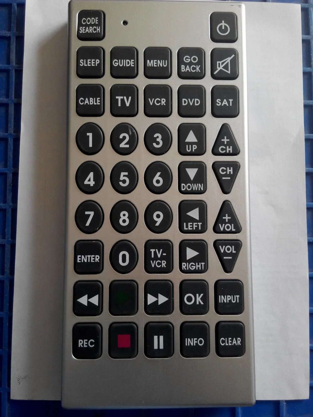 High Quality 5 In 1 Jumbo Universal Remote Control With Big Buttons