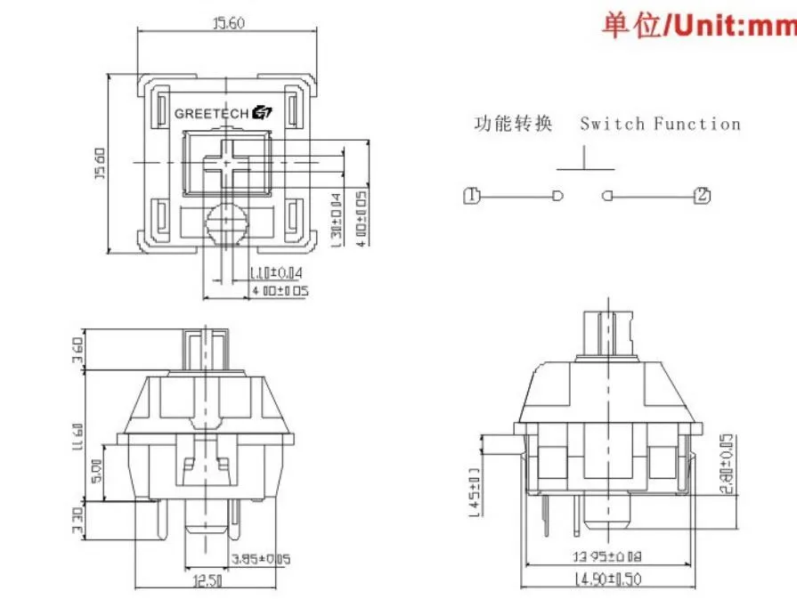 Greetech Mechanical Keyboard Switch 4mm Travel Buy Keyboard Switch