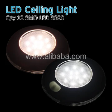 Rv 3 Round Led Interior Ceiling Light Cabin Light Without Switch