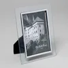 PHOTO FRAME 4X6 GLASS FLAT SILVER AND GOLD #6418