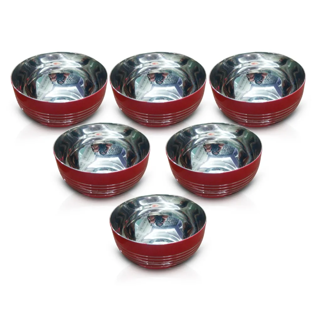 3 Pieces Silicon Bottom Stainless Steel Mixing Bowl 3 Steel Bowl