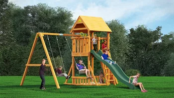 wooden outdoor play equipment