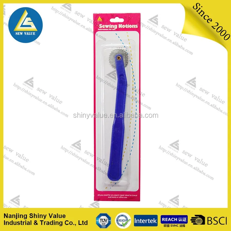 Sewing Dressmaking Serrated Tools Pattern Tracing Wheel With Blue