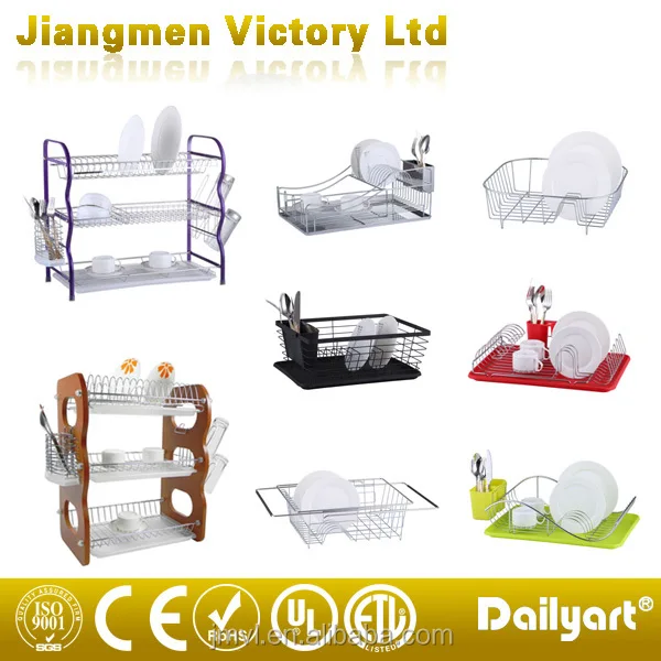 2 Layer Purple Fashion Kitchen Stainless Steel Dish Rack Buy Dish
