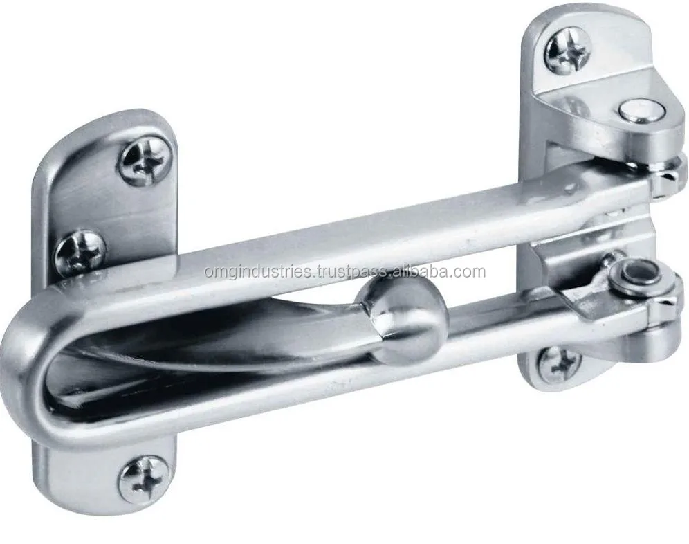 Locking bar. Цепочка дверная никель. блокиратор бара. bar lock. swing lock.