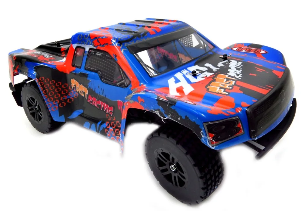 blue rc truck