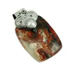 Modern Collection 925 Sterling Silver Bezel Setting Tree Agate_Pearl Gemstone Pendant, Wholesale Indian Online Handmade Jewelry
