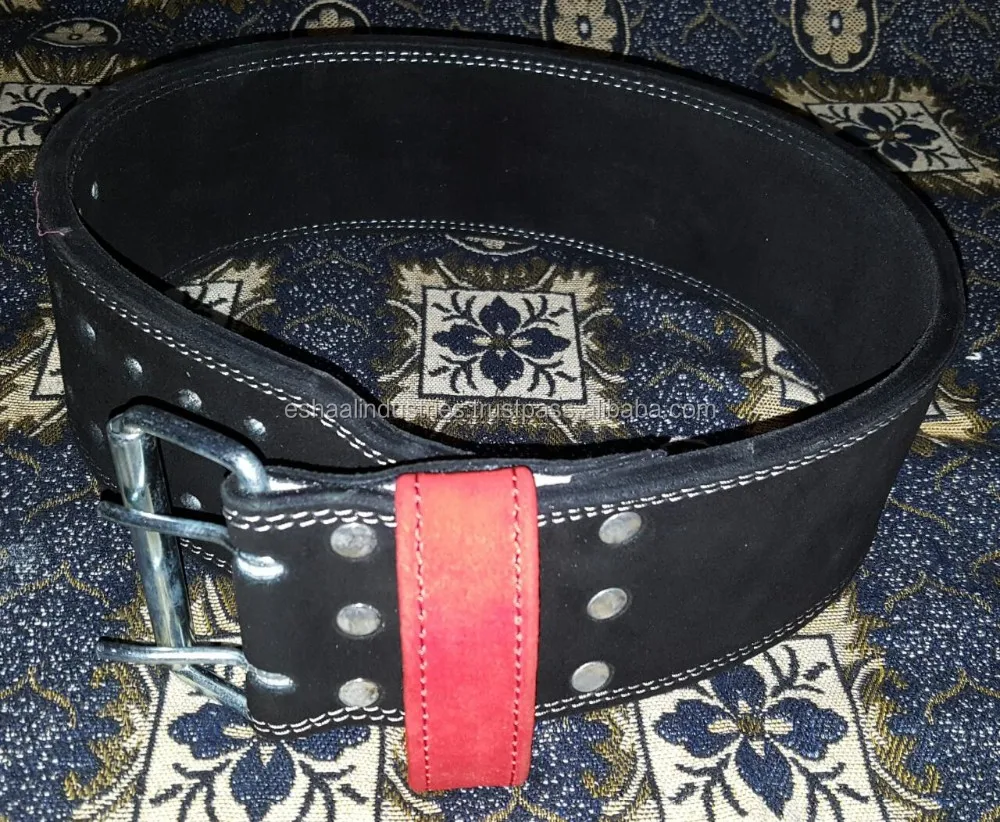 Competition Powerlifting Belt Double Prong Buckle Weightlifting