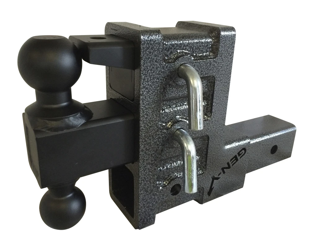 Geny 623 2 1/2" Shank Class V 20000lb 3receiver Pintle Combo,Drop