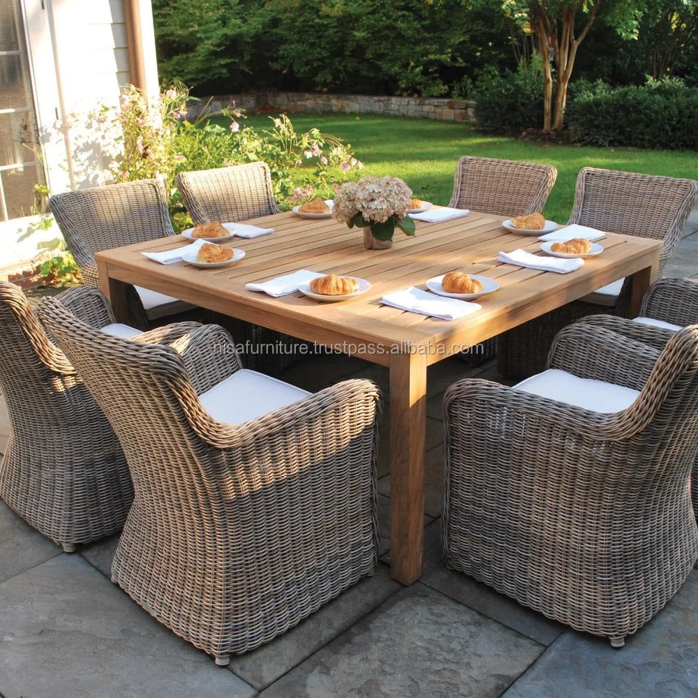 teak rattan dining chairs and table garden sets outdoor furniture  otherhomefurniture  buy otherhomefurnitureoutdoor möbelgarten sets  product on