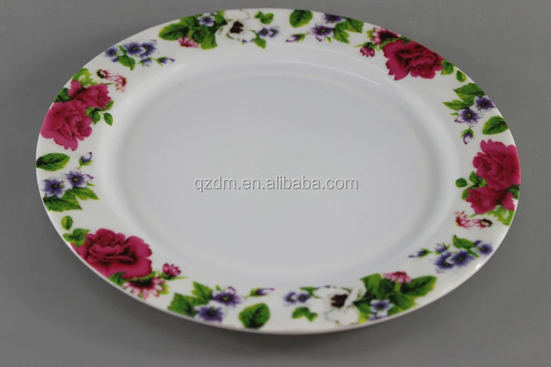 Western style Melamine Dinner Plate Plastic Deep Plate Set