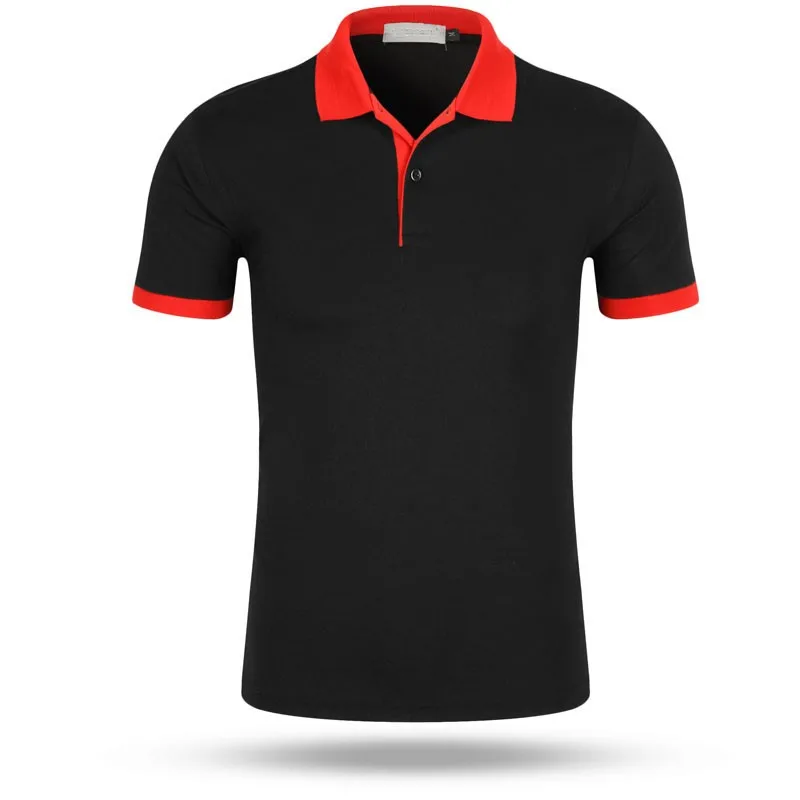 Men Contrast Color Collar Colorful Polo Shirt Designs - Buy Men Polo T ...