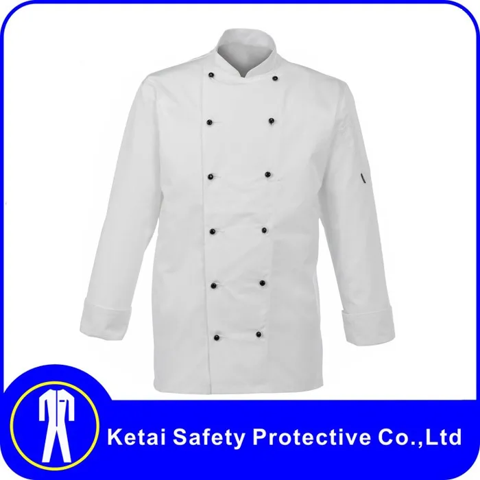 OEM Professional Design Embroidery White Chef Coat Uniform
