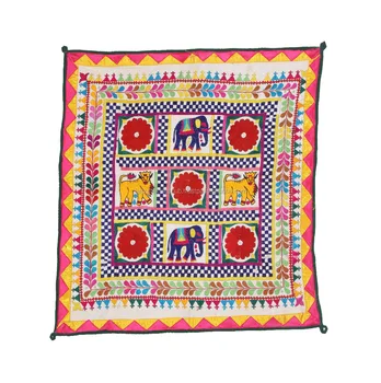 Cloth Wall Hangings gujarati chakla animal patchwork old kutch table cloth wall Cloth Wall Hangings gujarati chakla animal patchwork old kutch table cloth wall