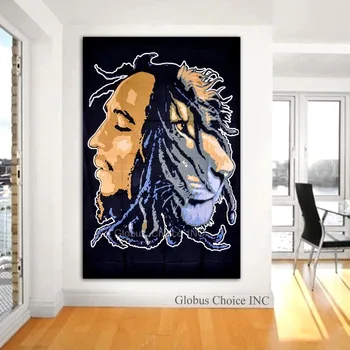 Bob Marley Tiger Face Tapestry Wall Hangings Hippie Bob Marley Tiger Face Tapestry Wall Hangings