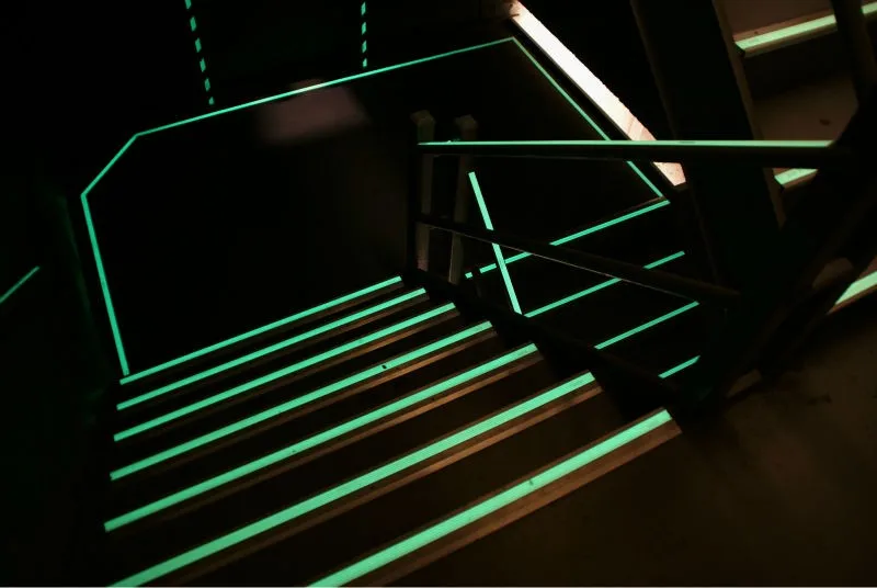 Photoluminescent Lighted Aluminun Stair Nosing Strips Buy Stair 