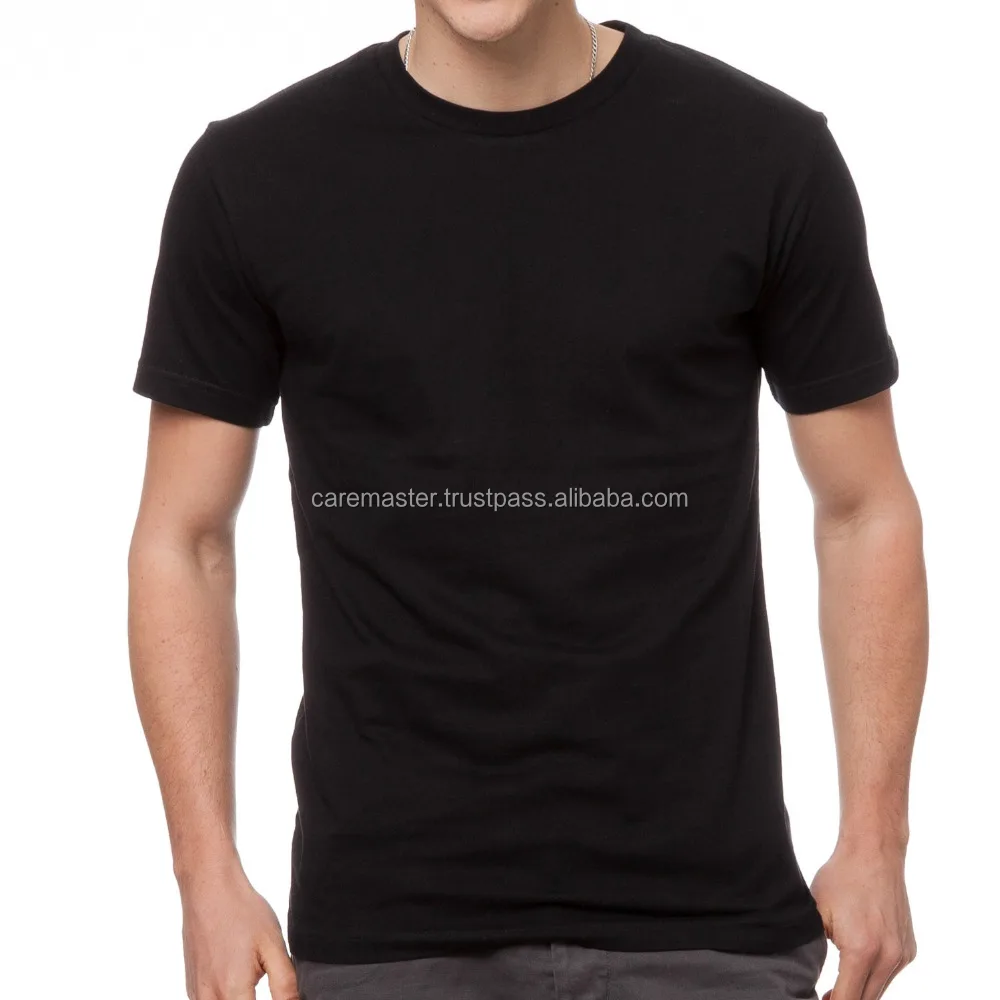 Black High quality printable Plain t shirt.