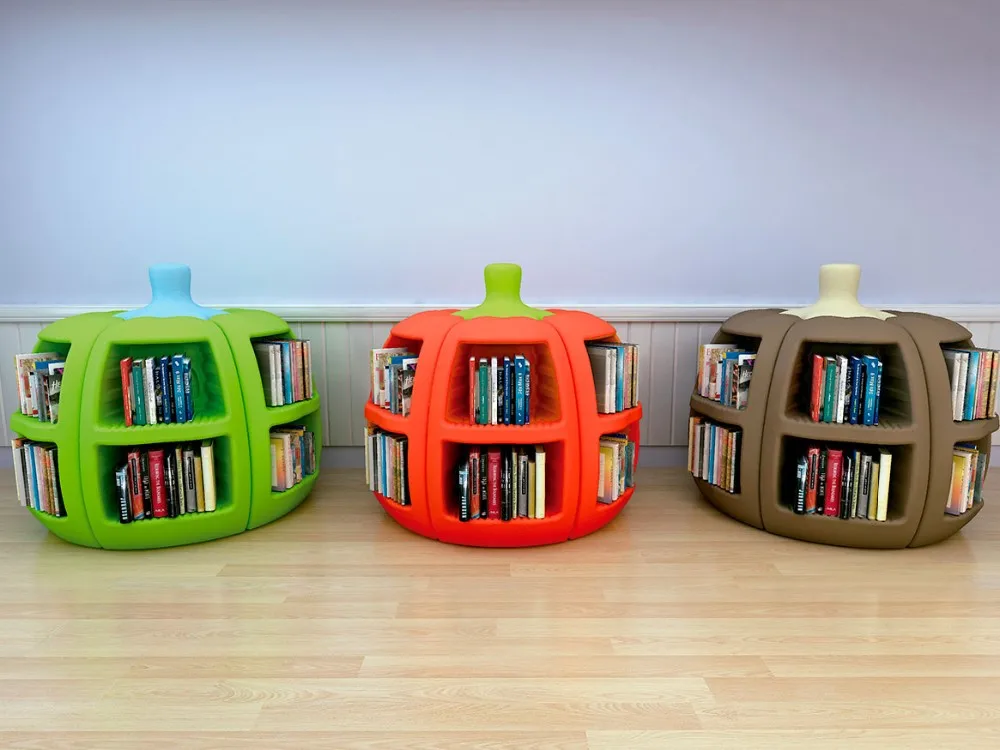 The Colorful Kids Plastic Bookshelf In Children Library Furniture