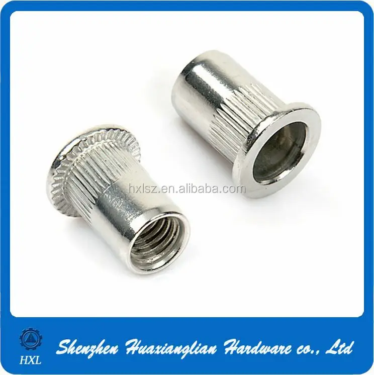 ss countersunk head knurled body rivet nut_