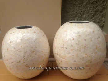 Ht6054 Mother Of Pearl Lacquered Bamboo Floor Vase Http