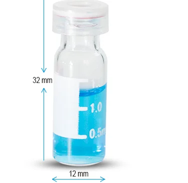 1ml clear snap pharmacy agilent HPLC glass vial sample