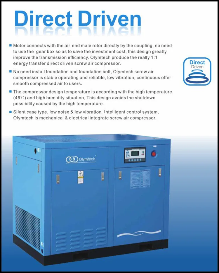 Olymtech Ol90d 120hp Screw Air Compressor Buy Screw Compressor